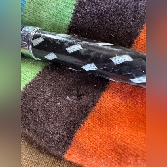 Vintage Mainbocher Cashmere Striped V Neck Sweater Size Medium - Picture 8 of 12